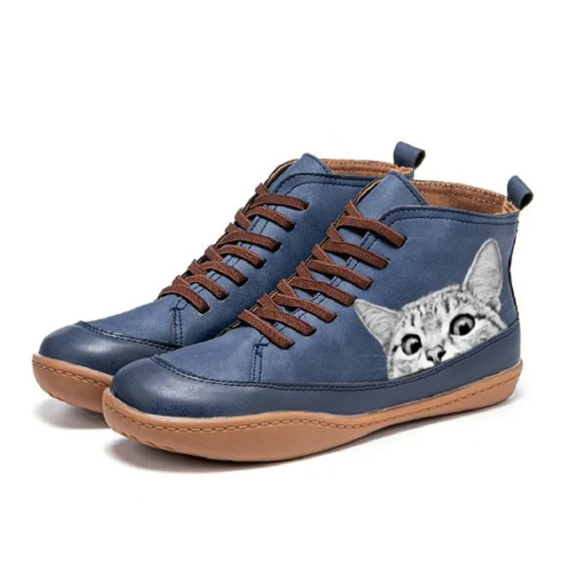 Savrani™ | Lederstiefel für Katzenliebhaber